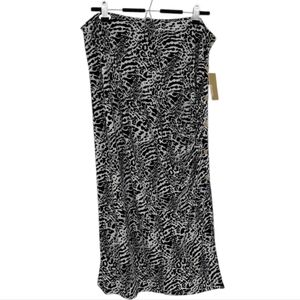 MICHAEL Michael Kors Black and White Maxi Skirt